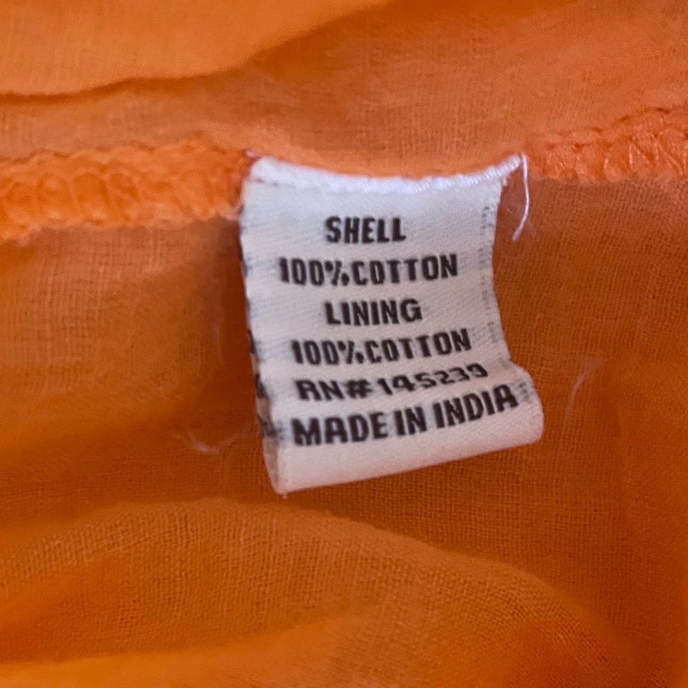 Sim & Sam Orange Puff Sleeve Mini Dress (M) - Picture 6 of 6